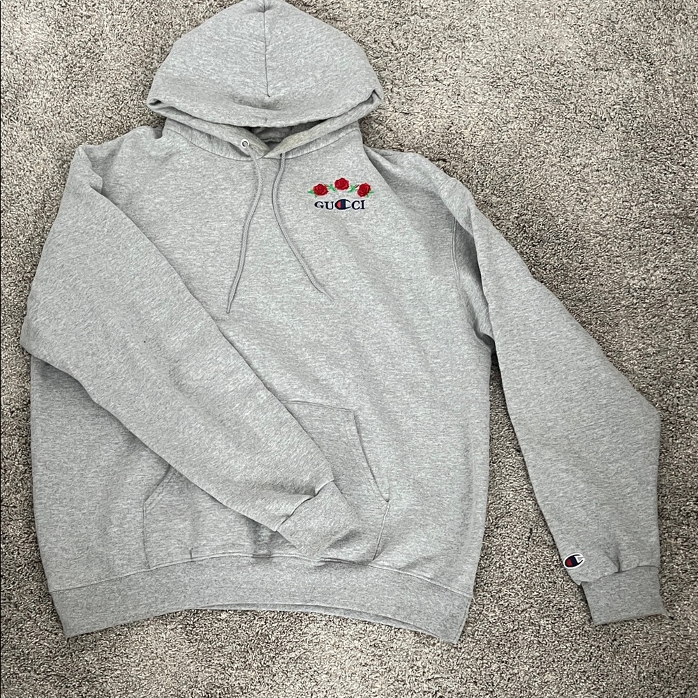 Champion Light Gray Men's Hoodie